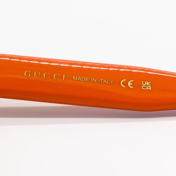 NEW GUCCI GG1773S 004 ORANGE GUCCI CAT EYE SUNGLASSES GUCCI - Picture 9 of 10